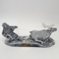 Оленевод Губкинский скульптурная композиция малая мраморная крошка