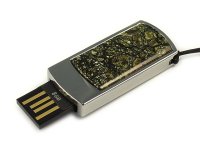 USB флешка из камня вставка 8 ГБ змеевик